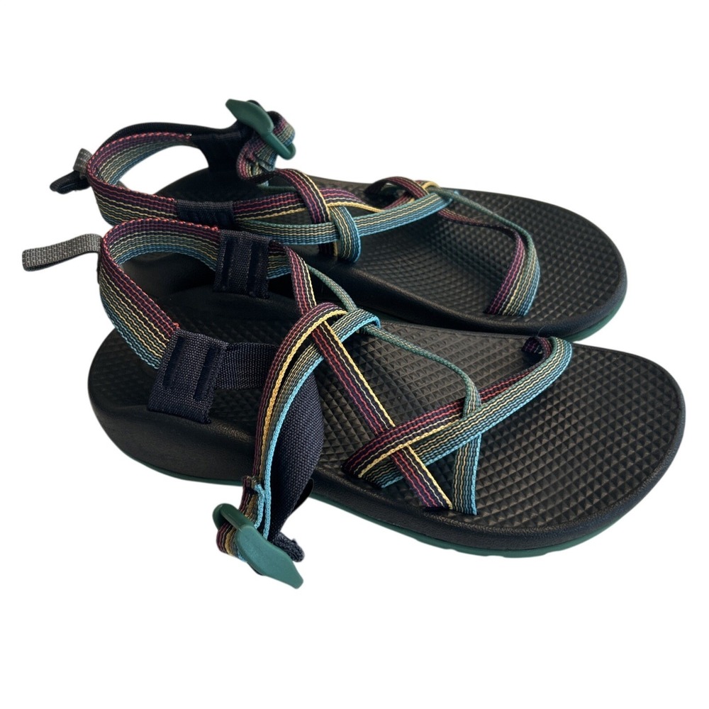 Chaco's Kids Sandal Size 5 Chaco ZX/1 EcoTread Rainbow Colored Rising Navy
